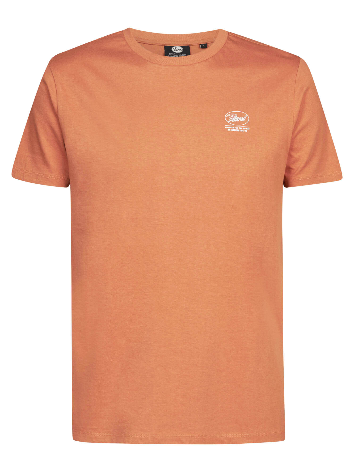 PETROL Heren T-Shirt Met Logo Desert Orange