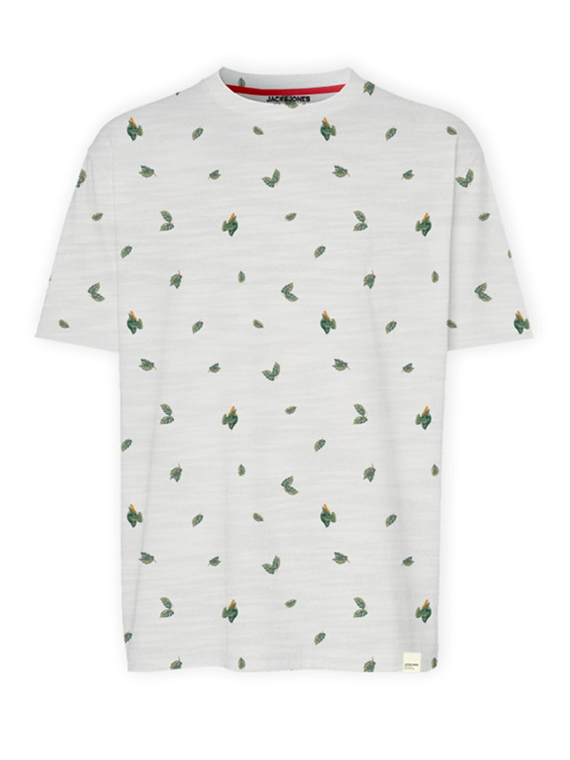 JACK&JONES T-Shirt Tropical Print Bright White