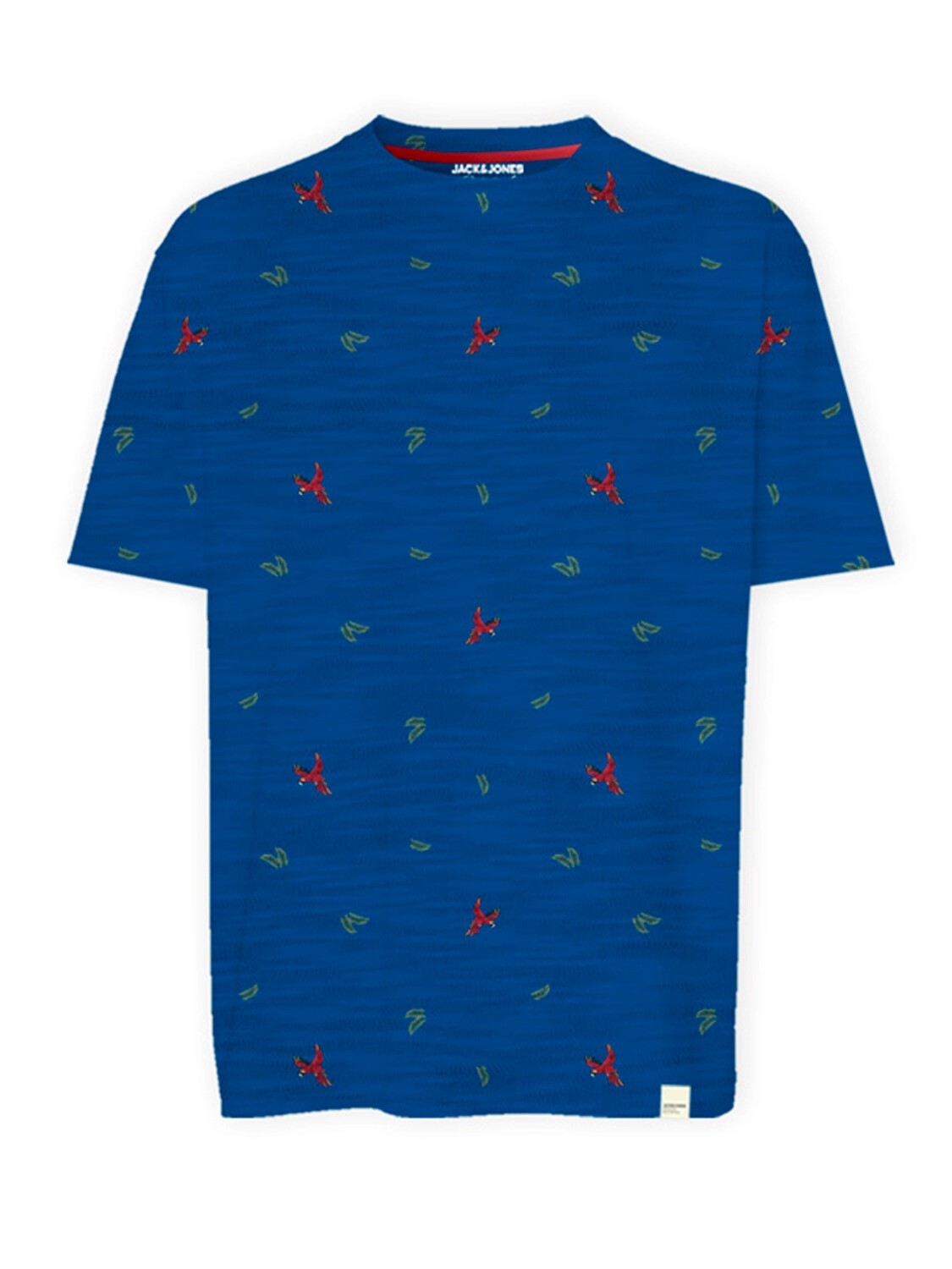 JACK&JONES T-Shirt Tropical Print Nautical Blue