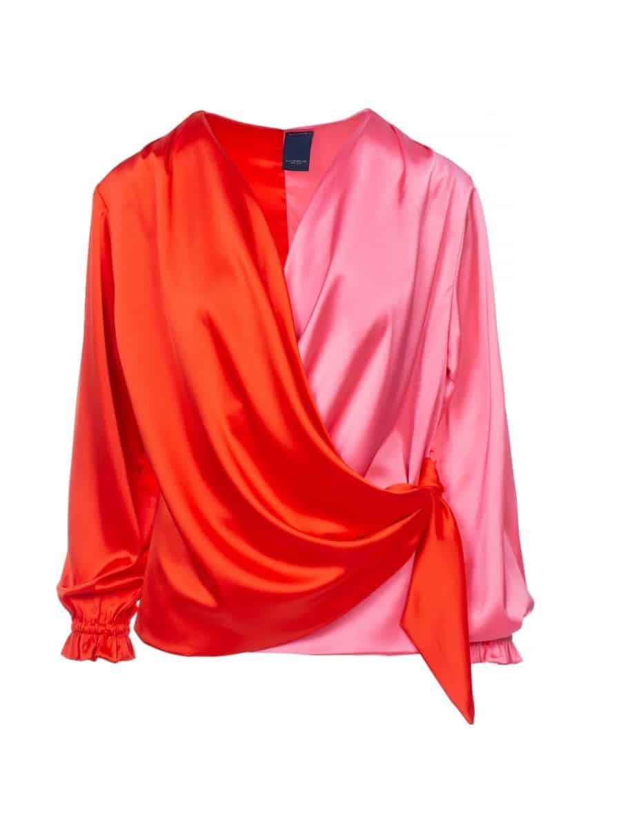 ONE TWO LUXZUZ Dames Blouse Alikka Fire Red