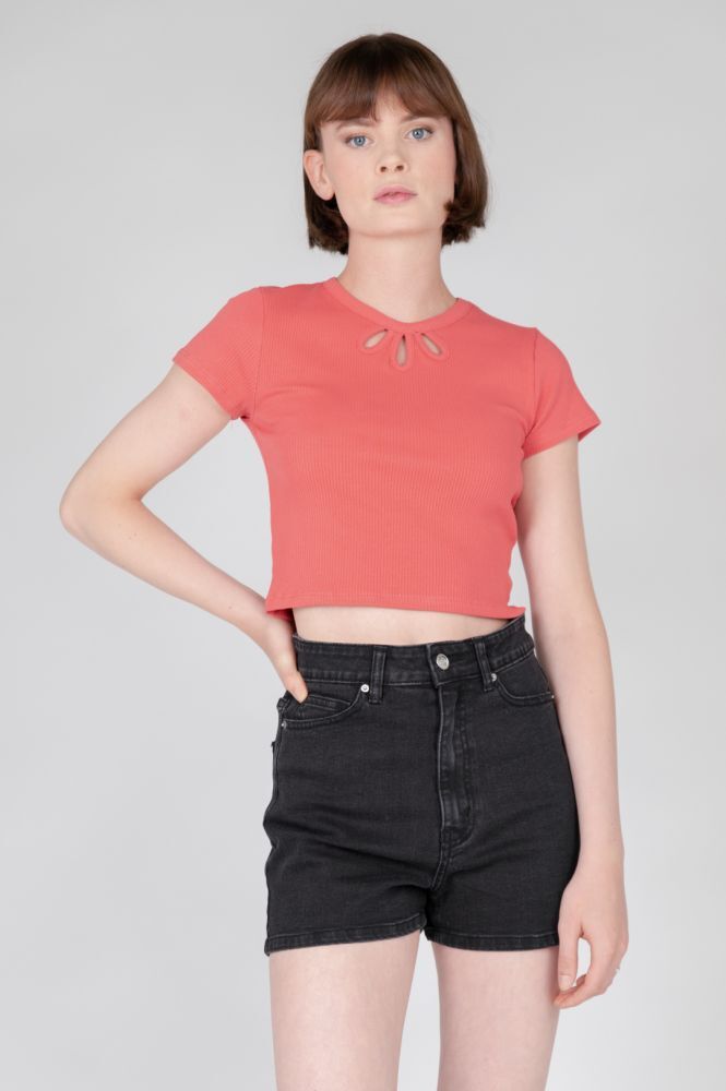 Cropped Top Rood – 24COLOURS
