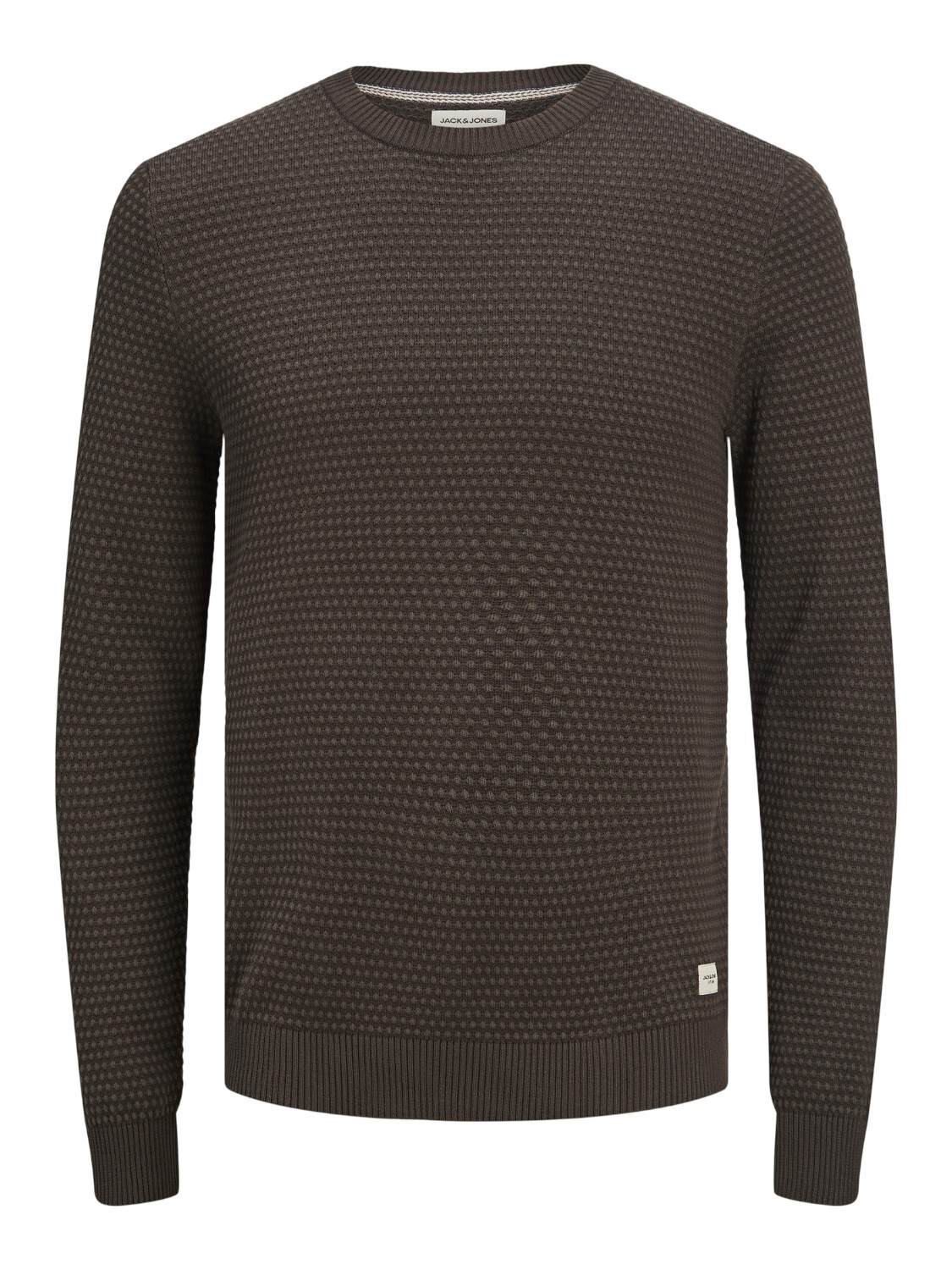 JACK&JONES Gebreide Pullover Seal Brown