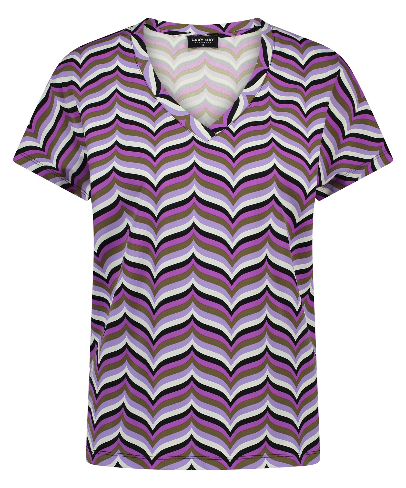 LADY DAY Top Romee Wave Print