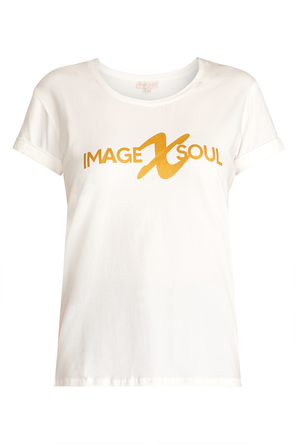 MAICAZZ Dames T-Shirt Yssa Offwhite-Gold