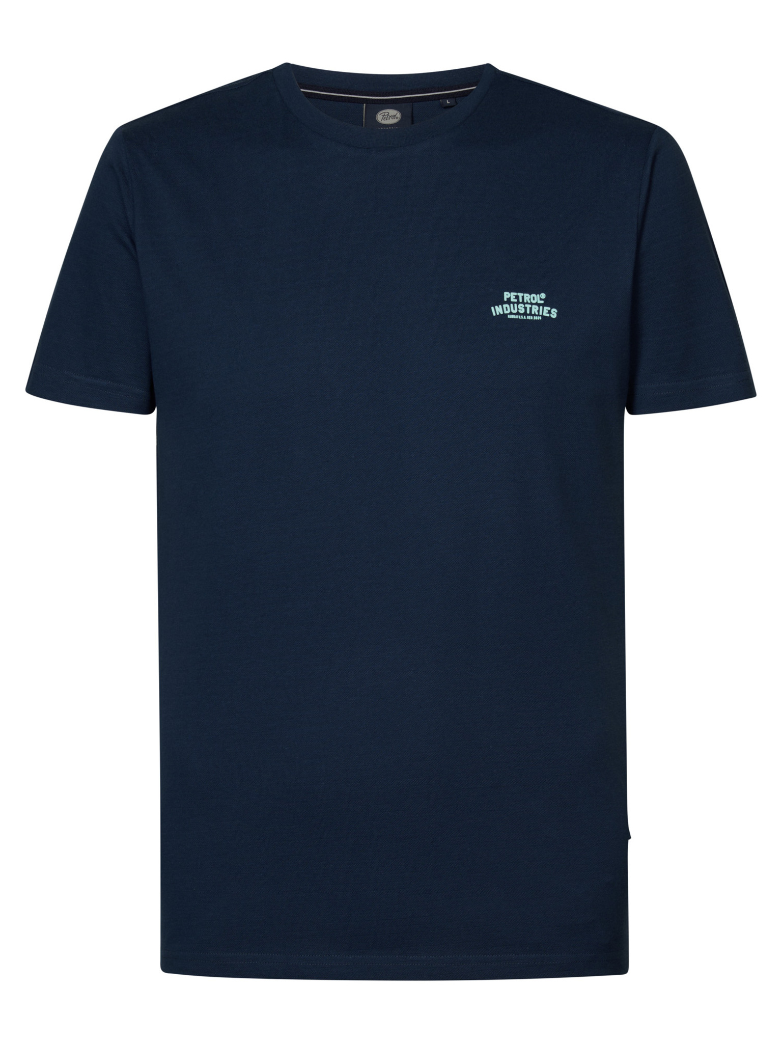 PETROL Heren T-Shirt met Logo Donkerblauw