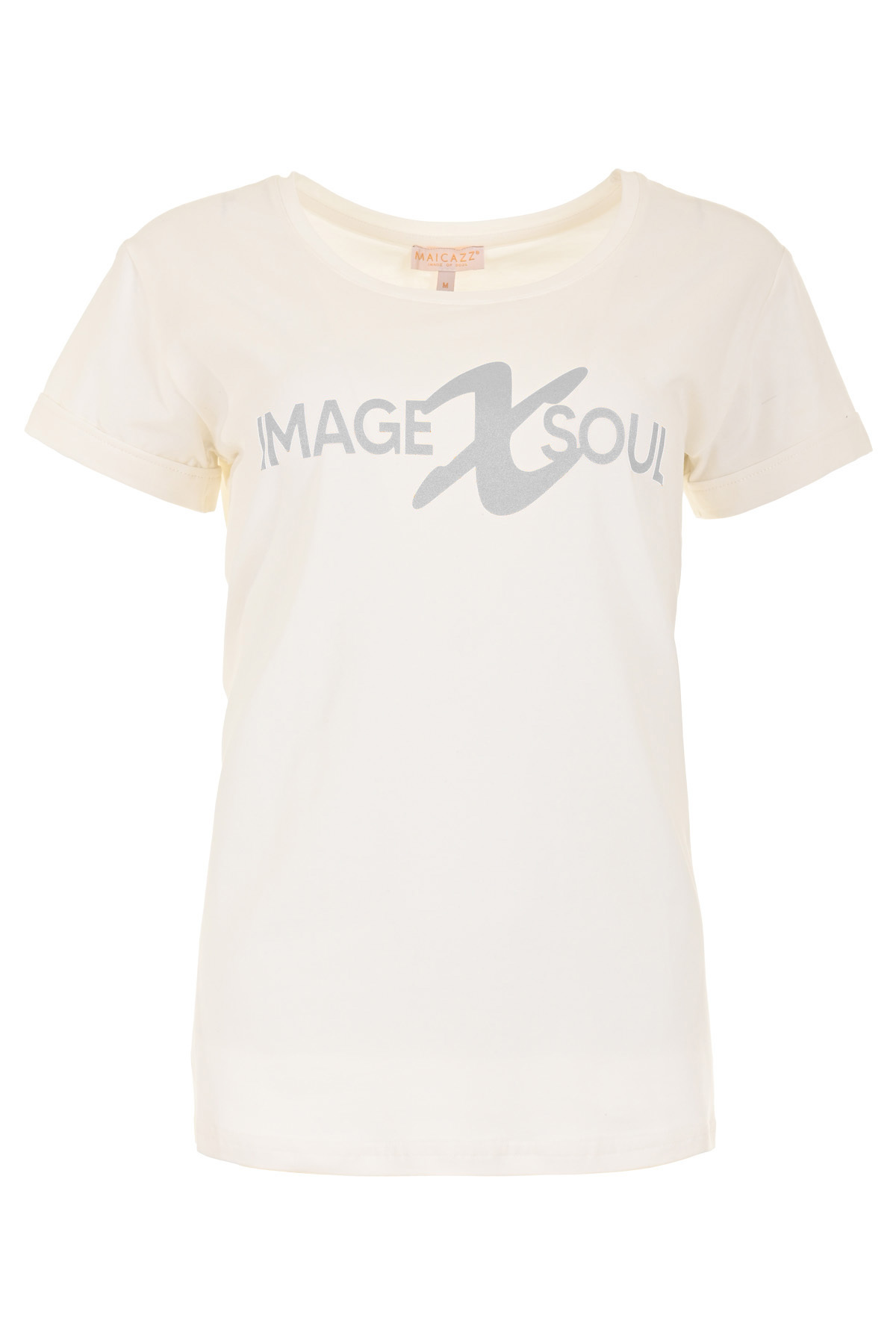 MAICAZZ T-Shirt Yssa Offwhite-Silver