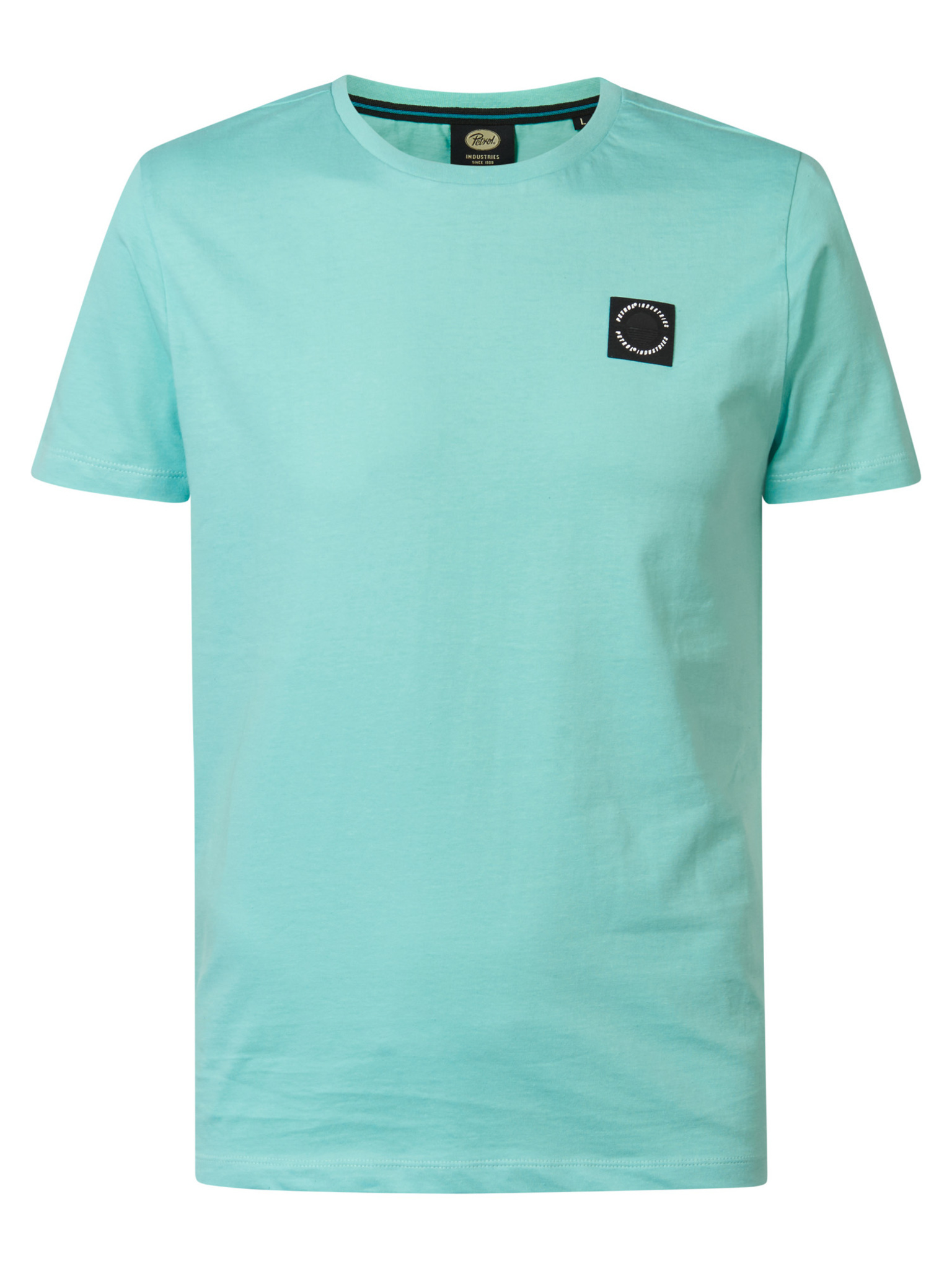 PETROL T-Shirt met Logo Aqua