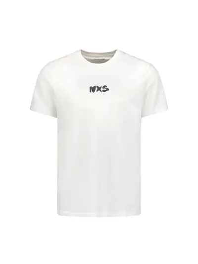 NO EXCESS T-Shirt Crewneck Print White