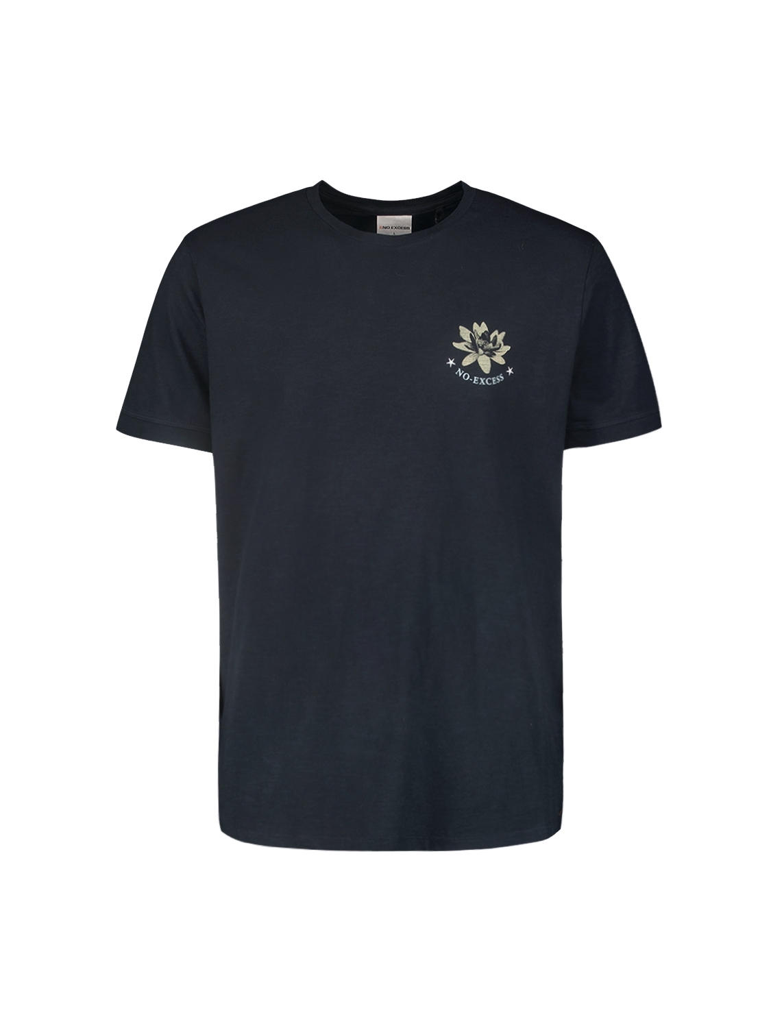 NO EXCESS T-Shirt Met Rugprint Donkerblauw
