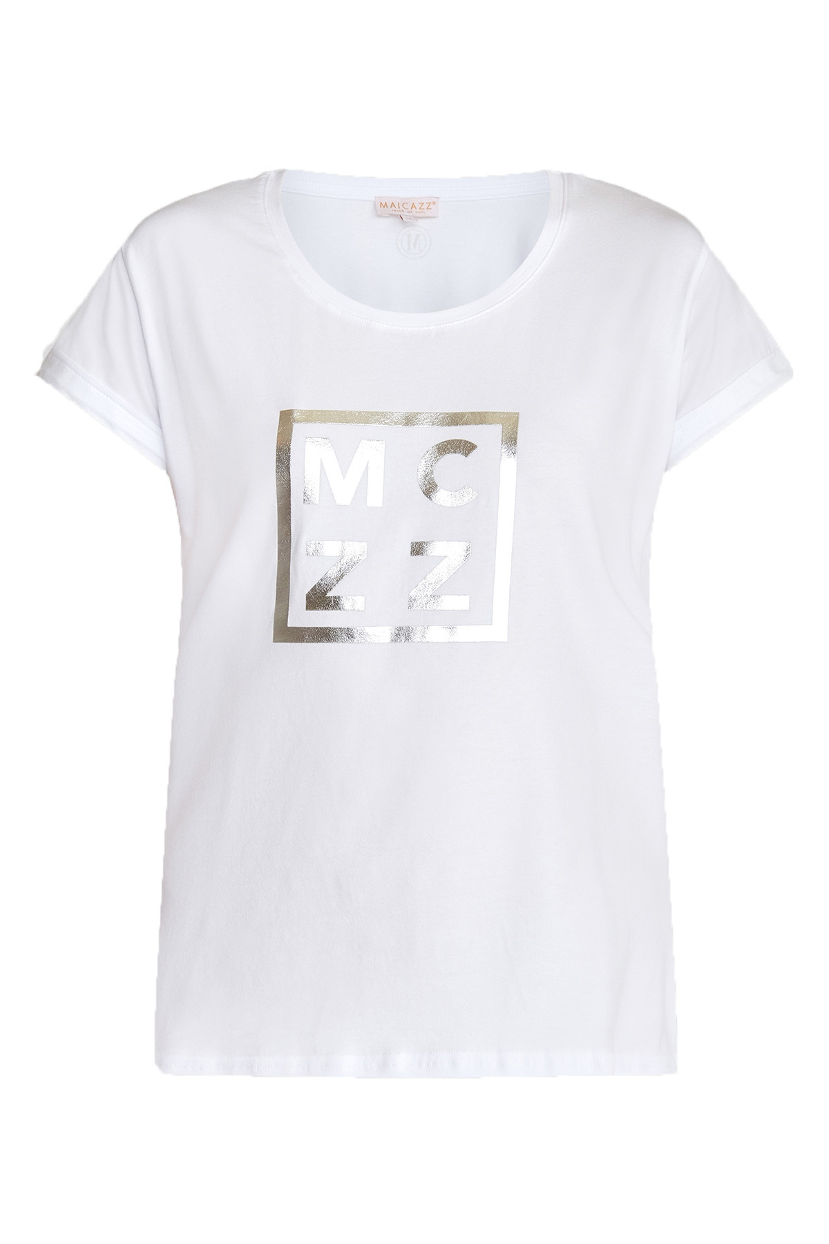 MAICAZZ T-Shirt Onora Bright White-Silver