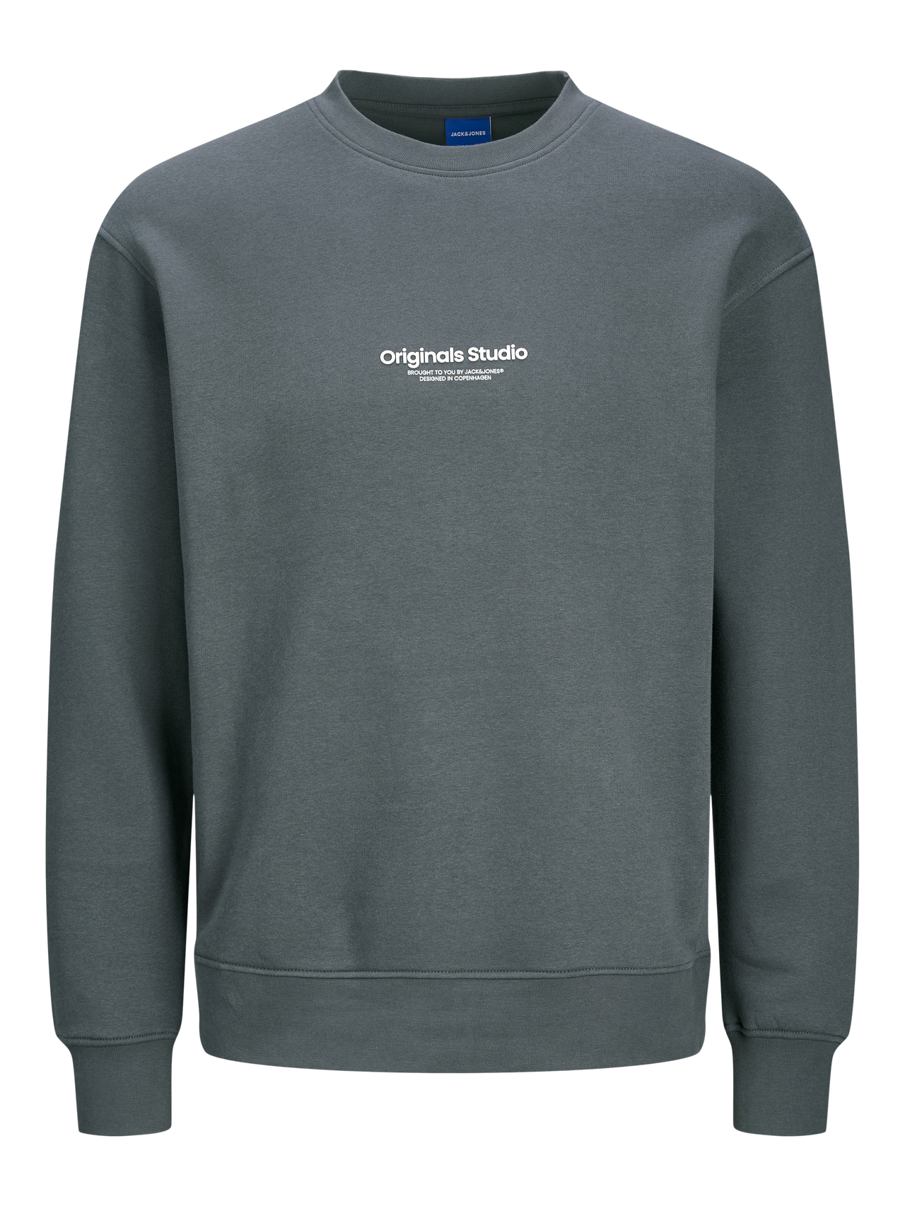 JACK & JONES Bedrukt Sweatshirt Met Ronde Hals Iron Gate