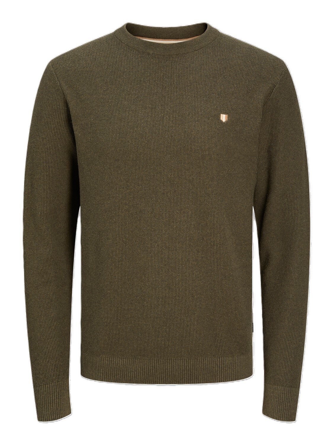 JACK&JONES Gebreide Trui Blurony Olive Night Green