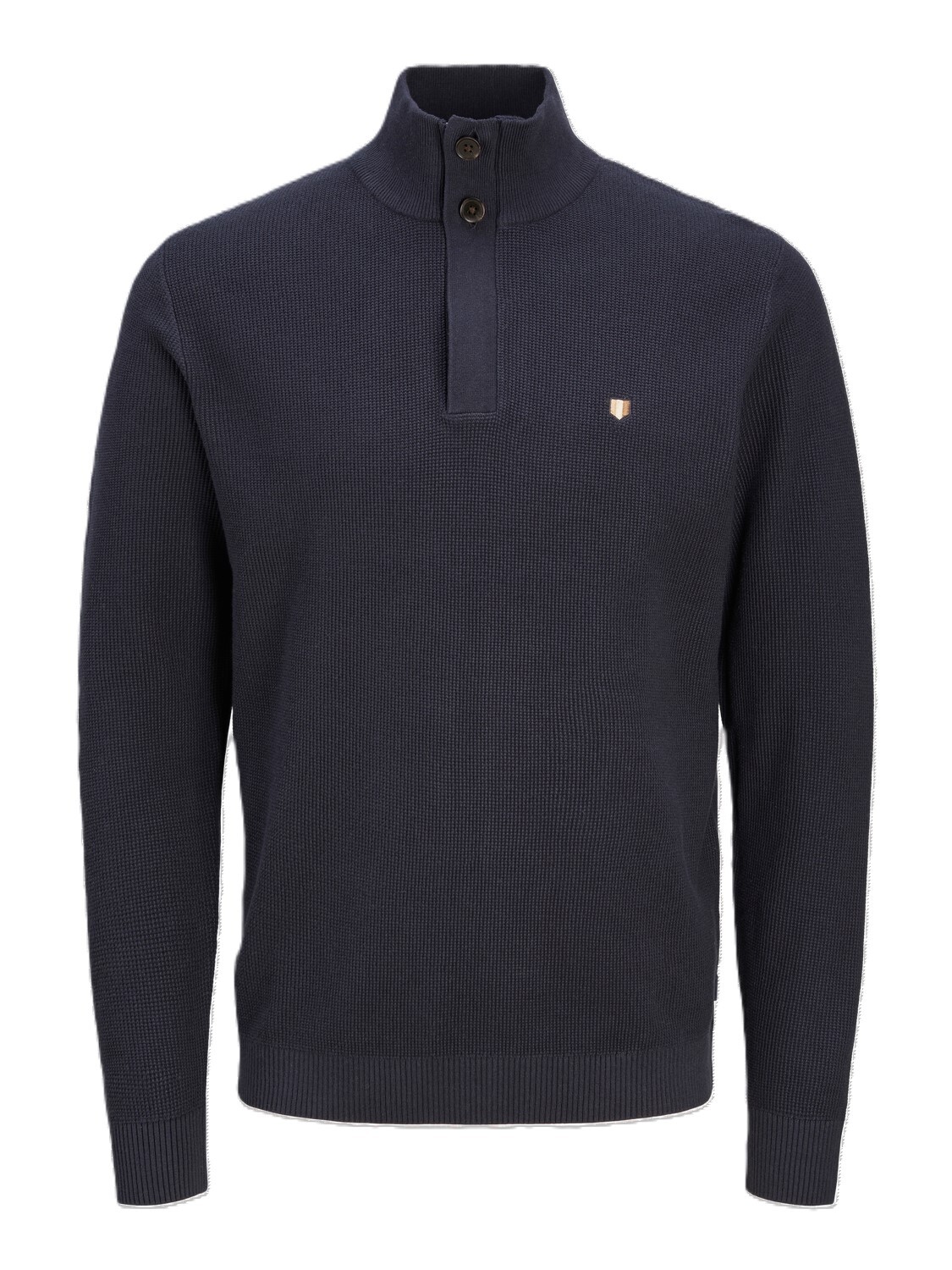 JACK&JONES Gebreide Trui Met Rits Maritime Blue