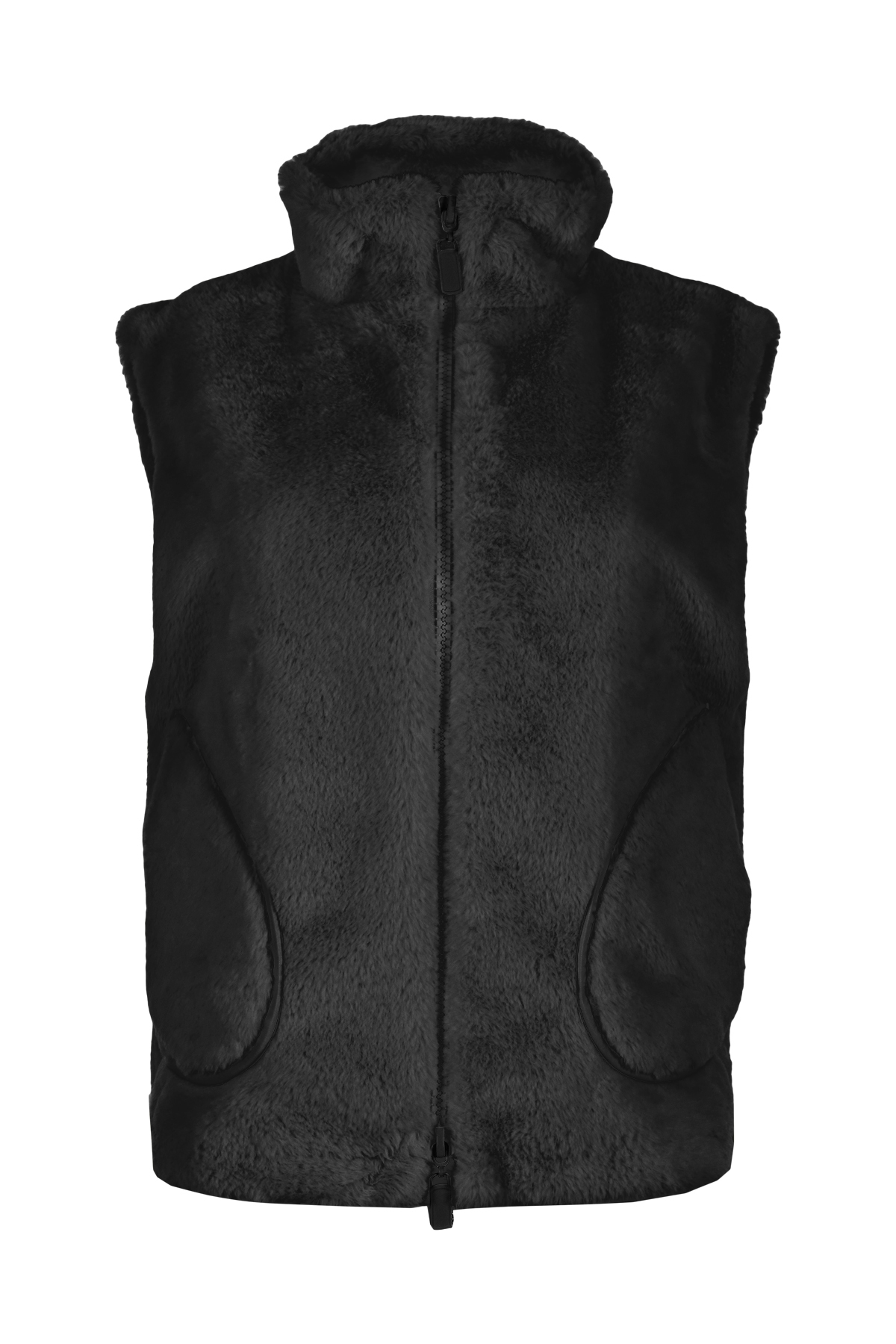 MAICAZZ Faux Fur Gilet Kiki Black