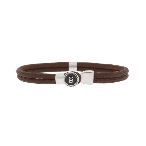 STEEL & BARNETT Herenarmband Riptide Touw Armband Brown