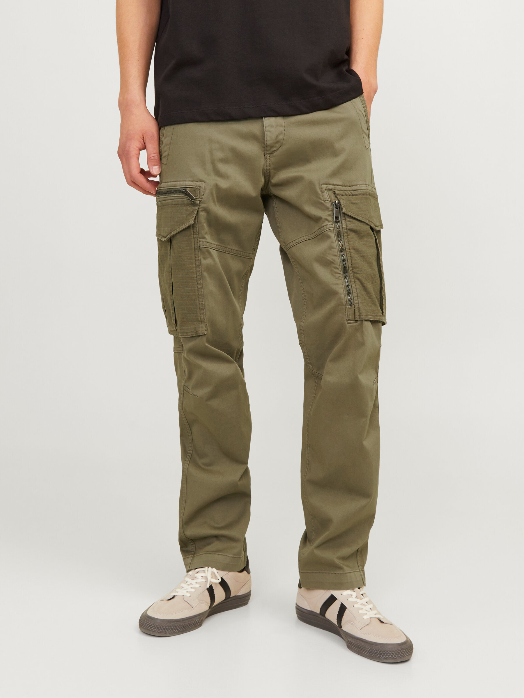JACK&JONES Cargobroek Kane Cruise Elmwood Beige