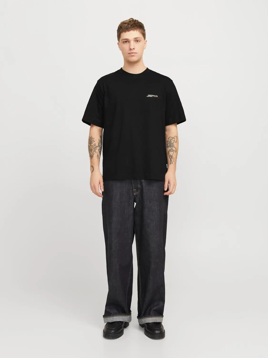 JACK & JONES T- Shirt Achterkant Bedrukt Zwart - Afbeelding 3
