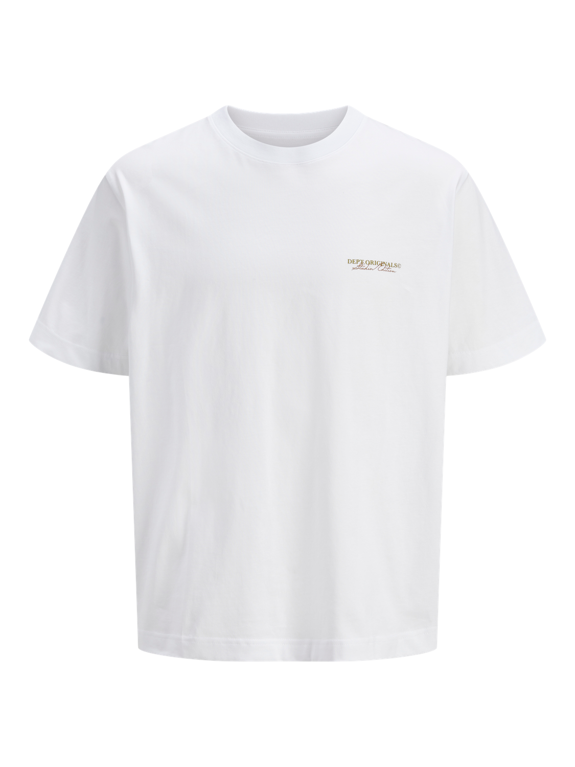 JACK & JONES T- Shirt Achterkant Bedrukt Bright White