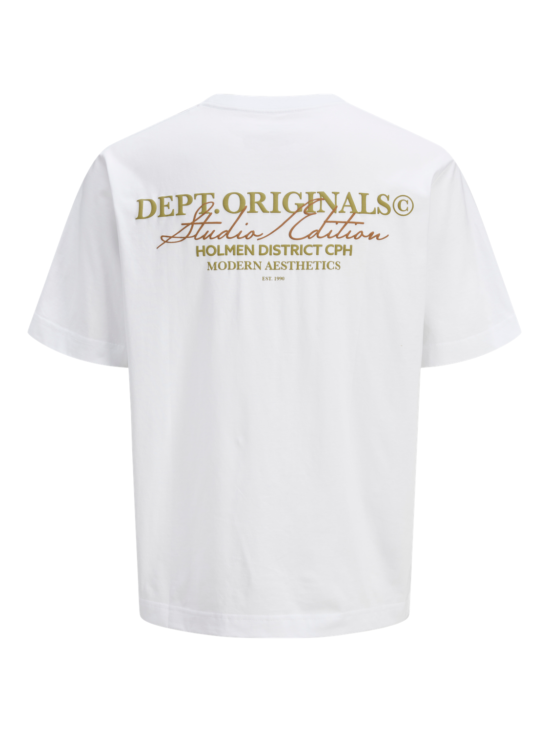 JACK & JONES T- Shirt Achterkant Bedrukt Bright White - Afbeelding 2
