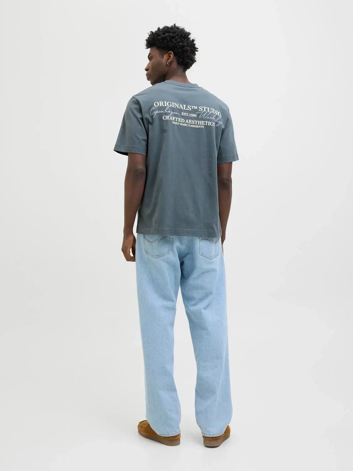 JACK & JONES T- Shirt Achterkant Bedrukt Stormy Weather - Afbeelding 4