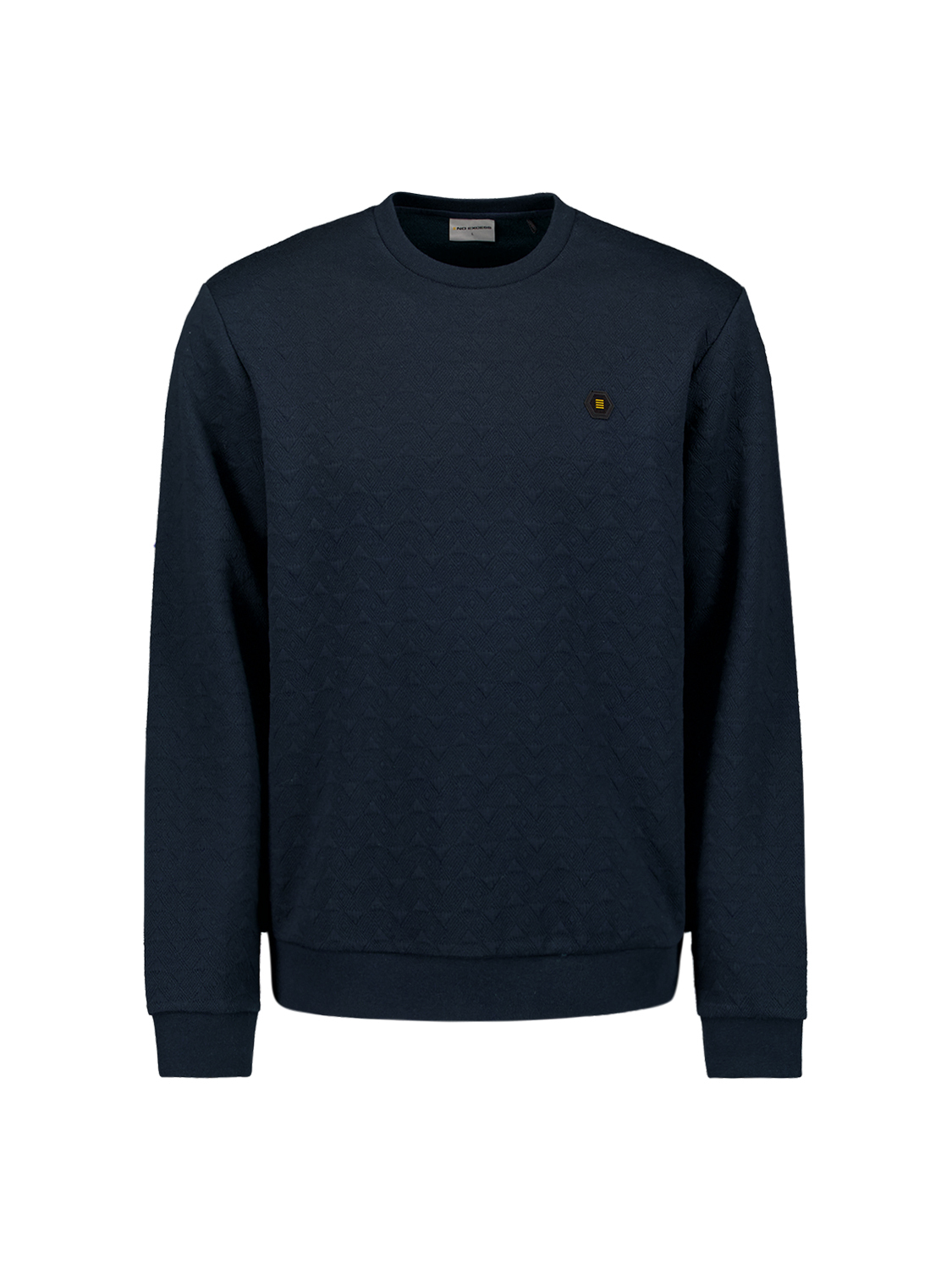 NO EXCESS Sweater Jacquard Deep Blue