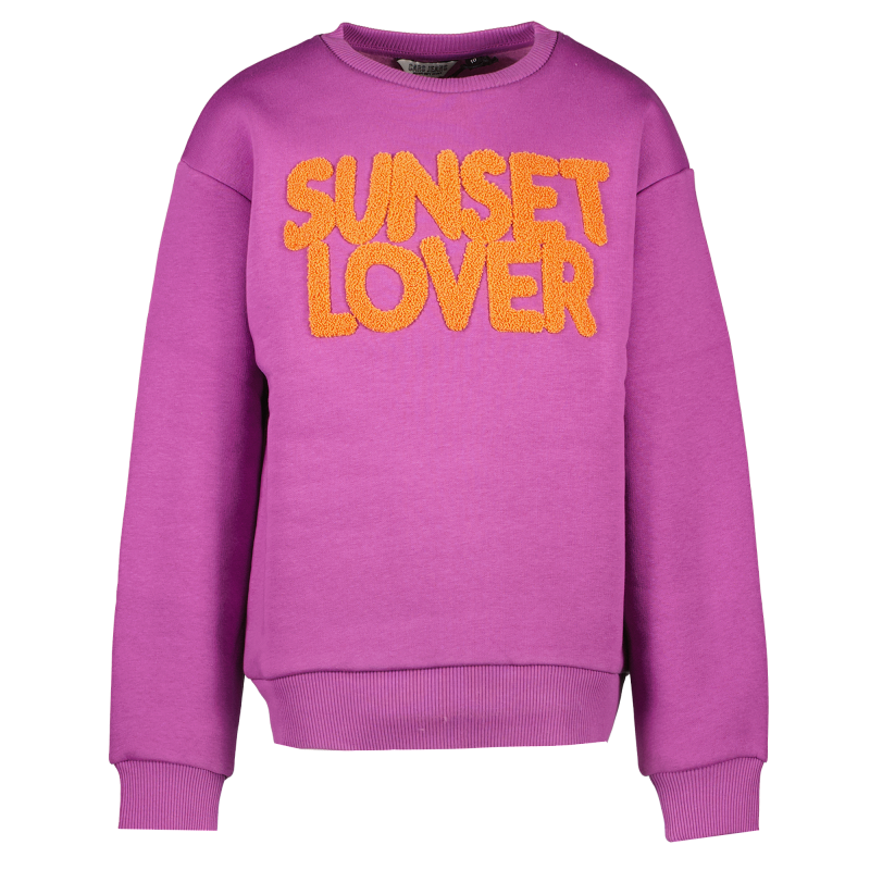CARS Dames Sweater Kealynn Crew Purple Orange Sunset Lover