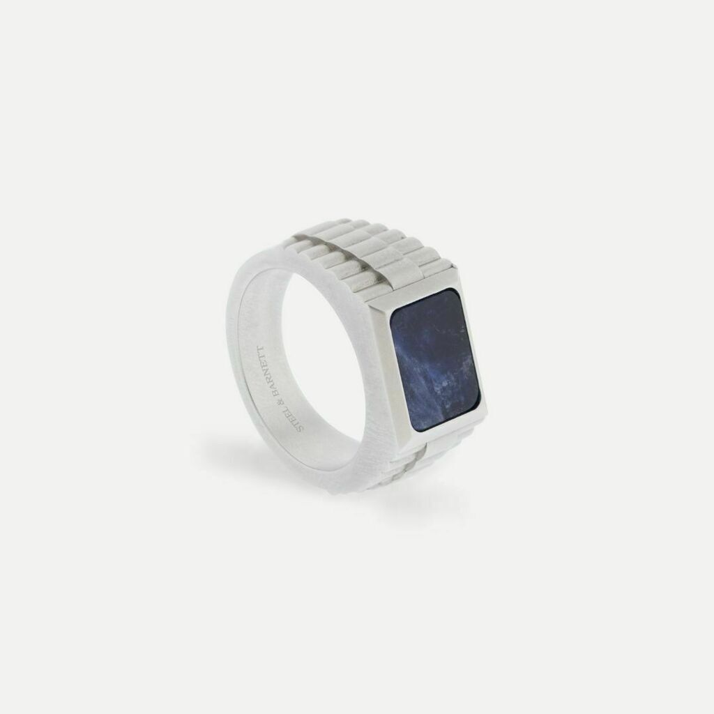 STEEL & BARNETT Ring Hudson Zilver/ Blauw 23