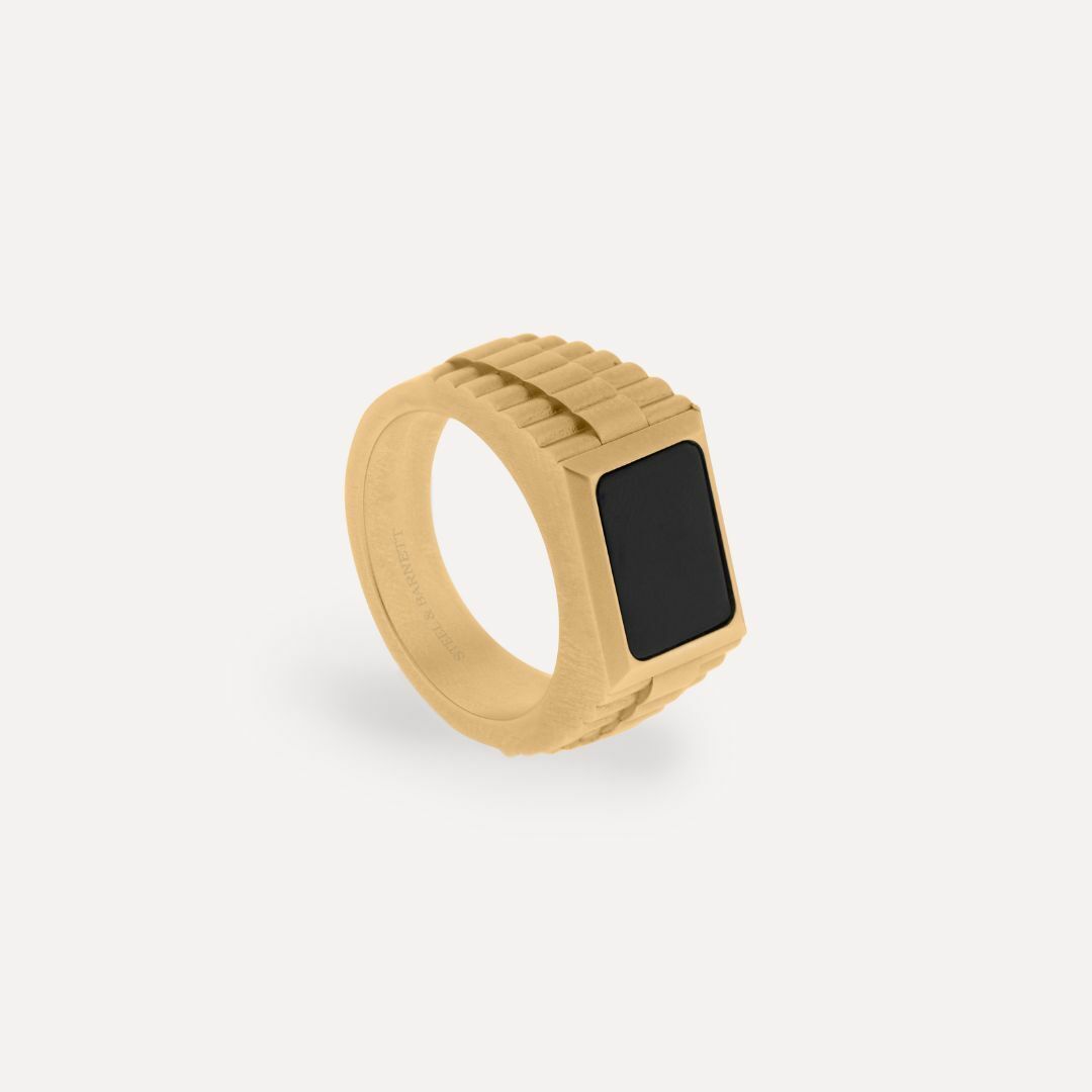 STEEL & BARNETT Ring Hudson Goud met Zwart 23